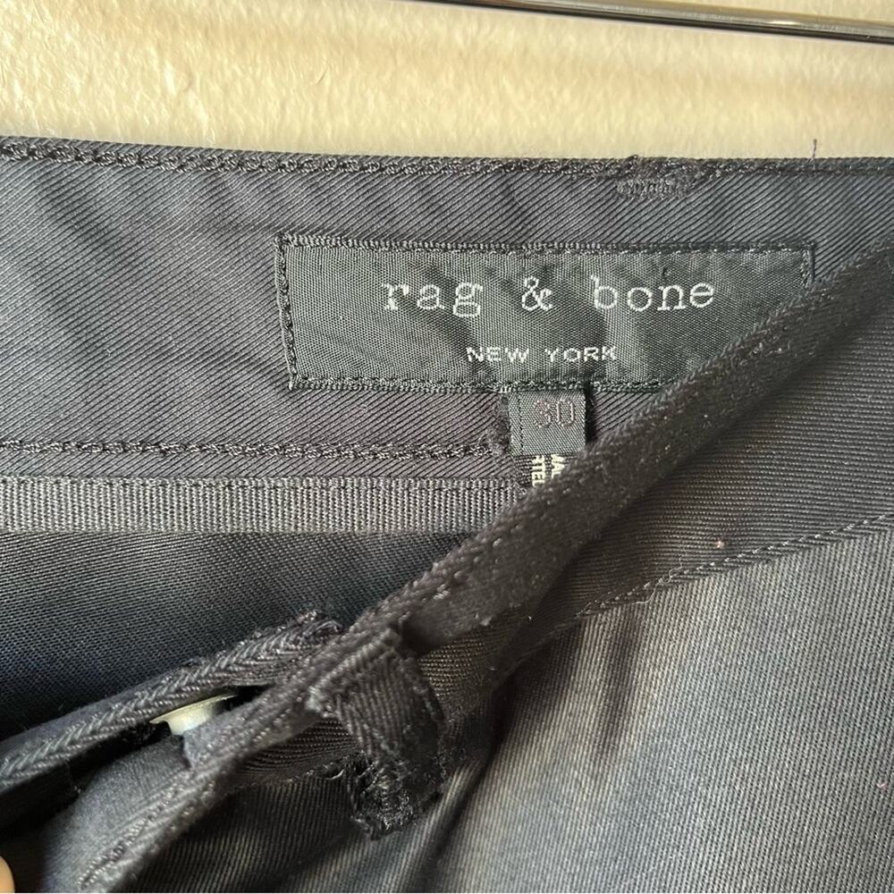 Rag & Bone Men's Action Loopback Black Chinos Men… - image 3